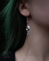 Image 1 of Moonlit Leaf Earrings (925 Sterling Silver)