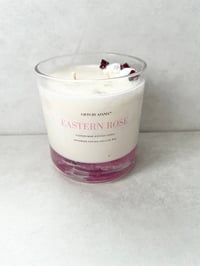 Image 1 of EASTERN ROSE DRIED PETAL CANDLE -DOUBLE WICK