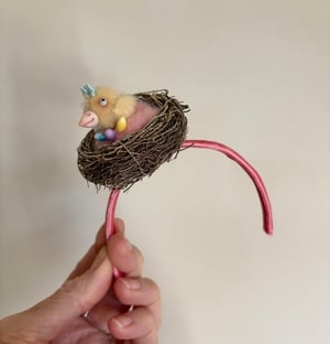 Image of Bird-in-a-Nest Headband for Blythe Dolls