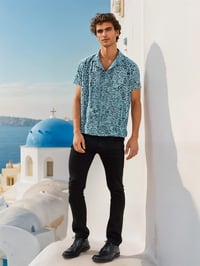 Image 2 of Las Ballenas Paisley pattern button up shirt