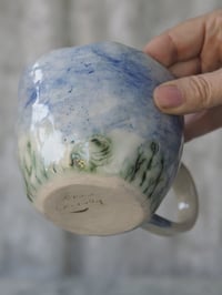 Image 1 of Spring Chickens & Flowers Stoneware Mug