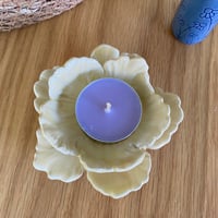 Image 6 of Pale Yellow Flower Candle / Trinket Dish