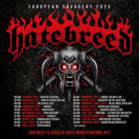 Image 1 of HATEBREED EUROPEAN TOUR VIP BACKSTAGE MEET & GREET JUNE 2025