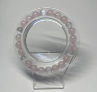 Image 2 of Rose Quartz, and  Cat Eye Selenite Bracelet - A Symphony of Love, Protection, and Healing 8mm