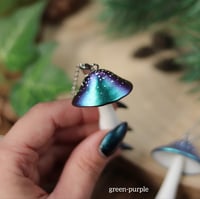 Image 4 of Cosmic Fungi necklace with rock crystal