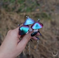 Image 8 of Cosmic Fungi necklace with rock crystal