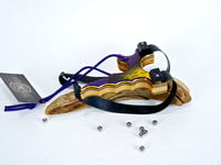 Image 4 of Wooden Slingshot, Spectraply The Twister Sling Shot, Wooden Catapult, Right Hand Pull, OOAK