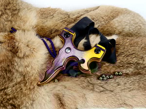 Image of Wooden Slingshot, Spectraply The Twister Sling Shot, Wooden Catapult, Right or left Hand Pull, OOAK