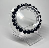 Image 2 of Black Obsidian Bracelet - The Stone of Protection and Strength 8mm