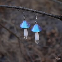 Image 5 of Cosmic Fungi earrings