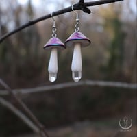 Image 3 of Cosmic Fungi earrings