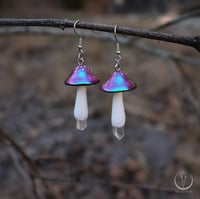 Image 1 of Cosmic Fungi earrings