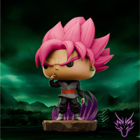 Image 2 of (Pre-Sale) Goku Black Super Saiyan Rose Dragon Ball Super Custom Funko Pop