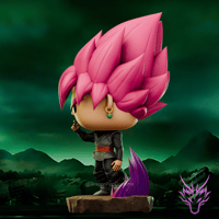 Image 3 of (Pre-Sale) Goku Black Super Saiyan Rose Dragon Ball Super Custom Funko Pop