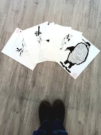 Original drawings and paintings on paper by Edward Max Fendley