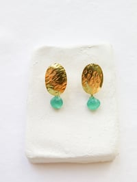 Image 5 of PENDIENTES ONIX - CALCEDONIA