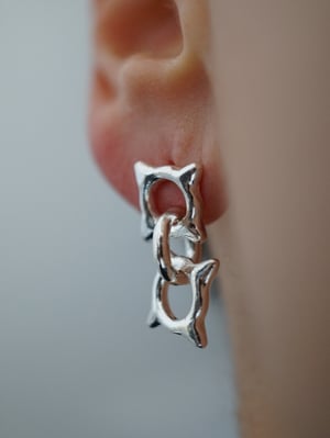 Image of Chainlink Stud Earring