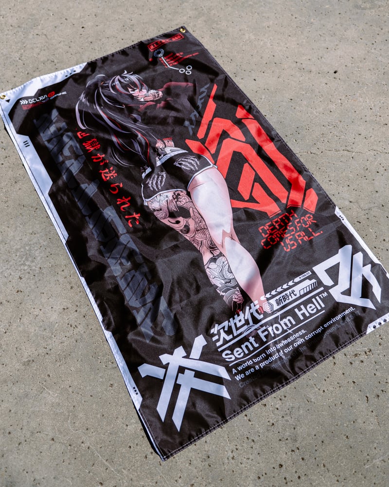 Image of Death Comes For Us All Flag