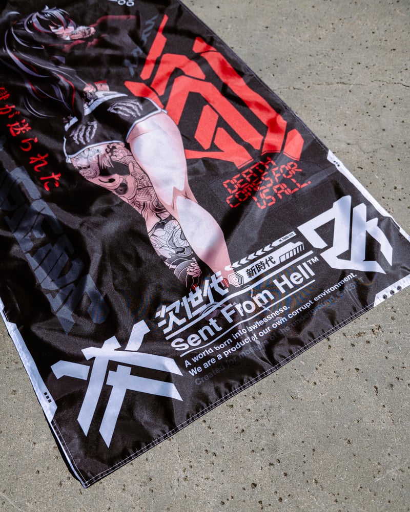 Image of Death Comes For Us All Flag