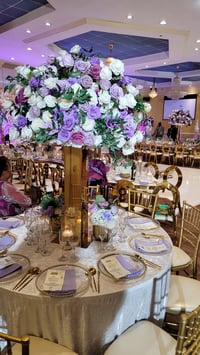 Image 2 of 80 Cm white, purple lavender Centerpieces 