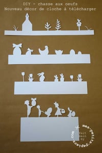 Image 3 of DIY Pâques, Gabarit cloche Ø 9 cm (A4) à télécharger