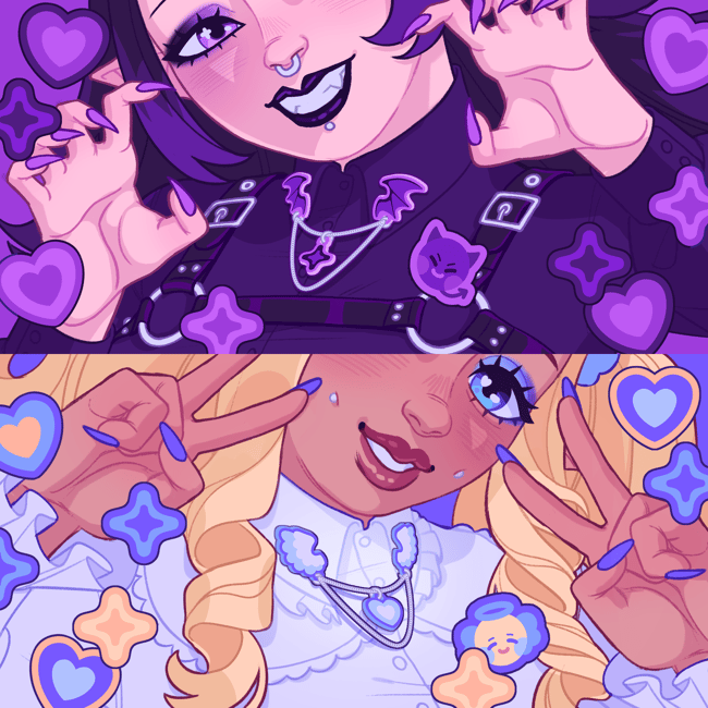 [PRE-ORDER] Angel ♡ Devil Collar Pins