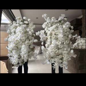 Image of Silk flower runner 100 cm  backdrop flowers