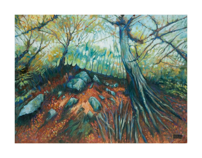 Glicee Print - Padley Gorge Woods in Autumn