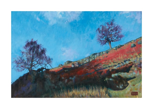 Glicee Print - Trees Above Longshaw