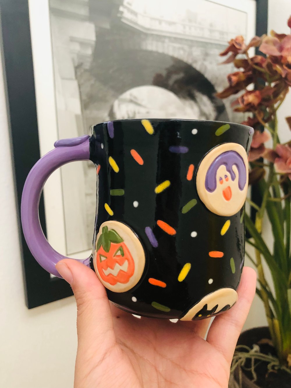 Image of Halloween cookie mug for Emily W