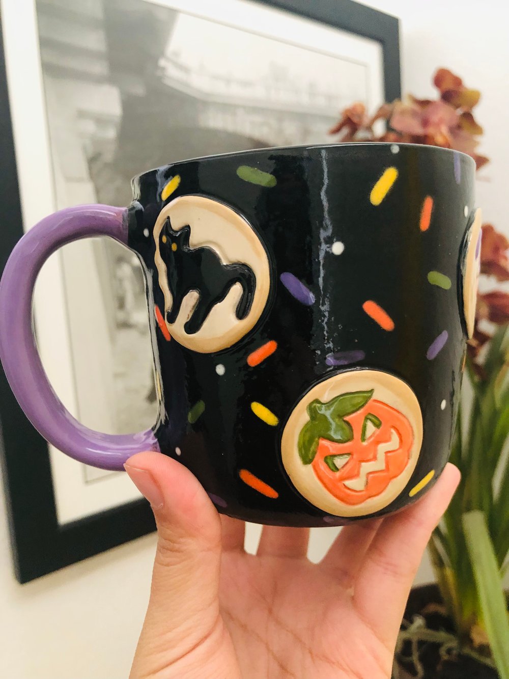 Image of Halloween cookie mug for Emily W