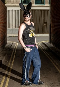 Image 10 of ‘La Rocka logo’ custom rhinestone vintage vest