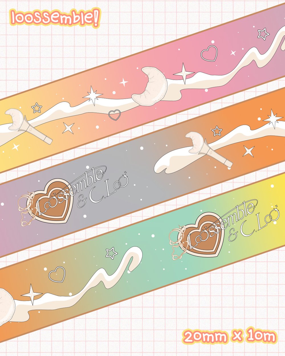 Image of (PREORDER) Loona Lightstick Washi Collection