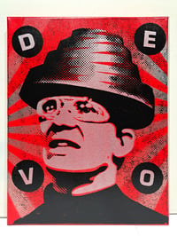 Image 1 of Devo Screenprinted Canvas