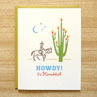 Image 1 of Howdy Hanukkah Card