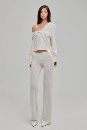 Image of GHOSTBOY - Dazed Knit Hoodie (Cream)