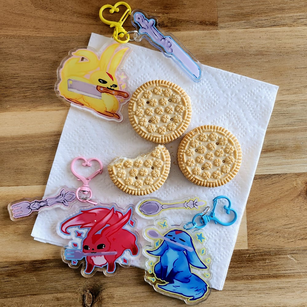 Image of Carbies & Carbs Keychains (FFXIV)