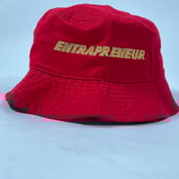 Image 1 of Red “ trapper “ bucket hat 