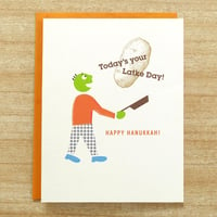 Image 1 of Latke Hanukkah Card