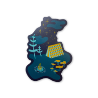 Image 5 of Campsite Day/Night Clear Stickers