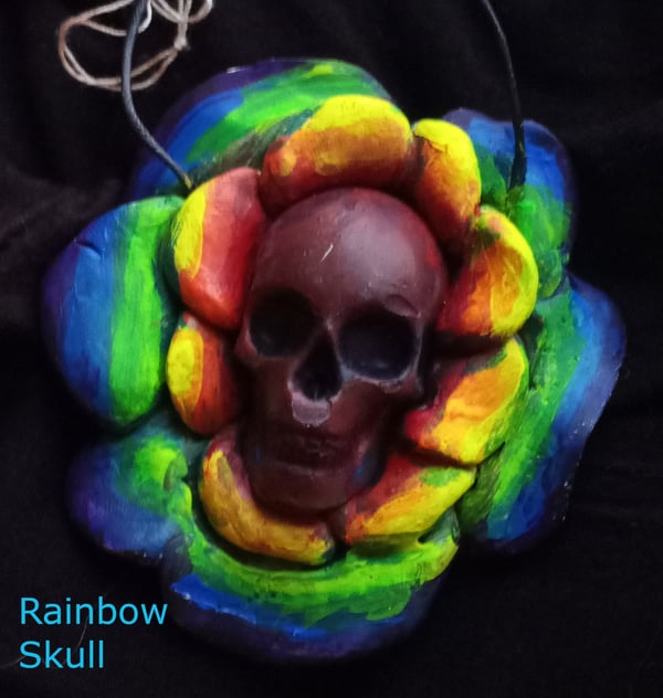 Image of Neon Flower Skulls!!!