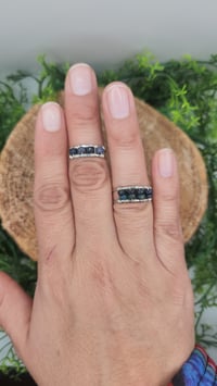Image 2 of Black opal rings