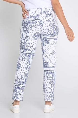 Image of Alessia Pants - white/navy