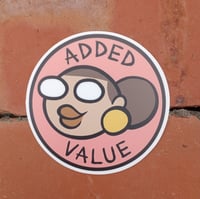 ADDED VALUE logo sticker