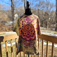 Image 2 of Mandala Ice Dyed Adult (2XL) Unisex T-Shirt