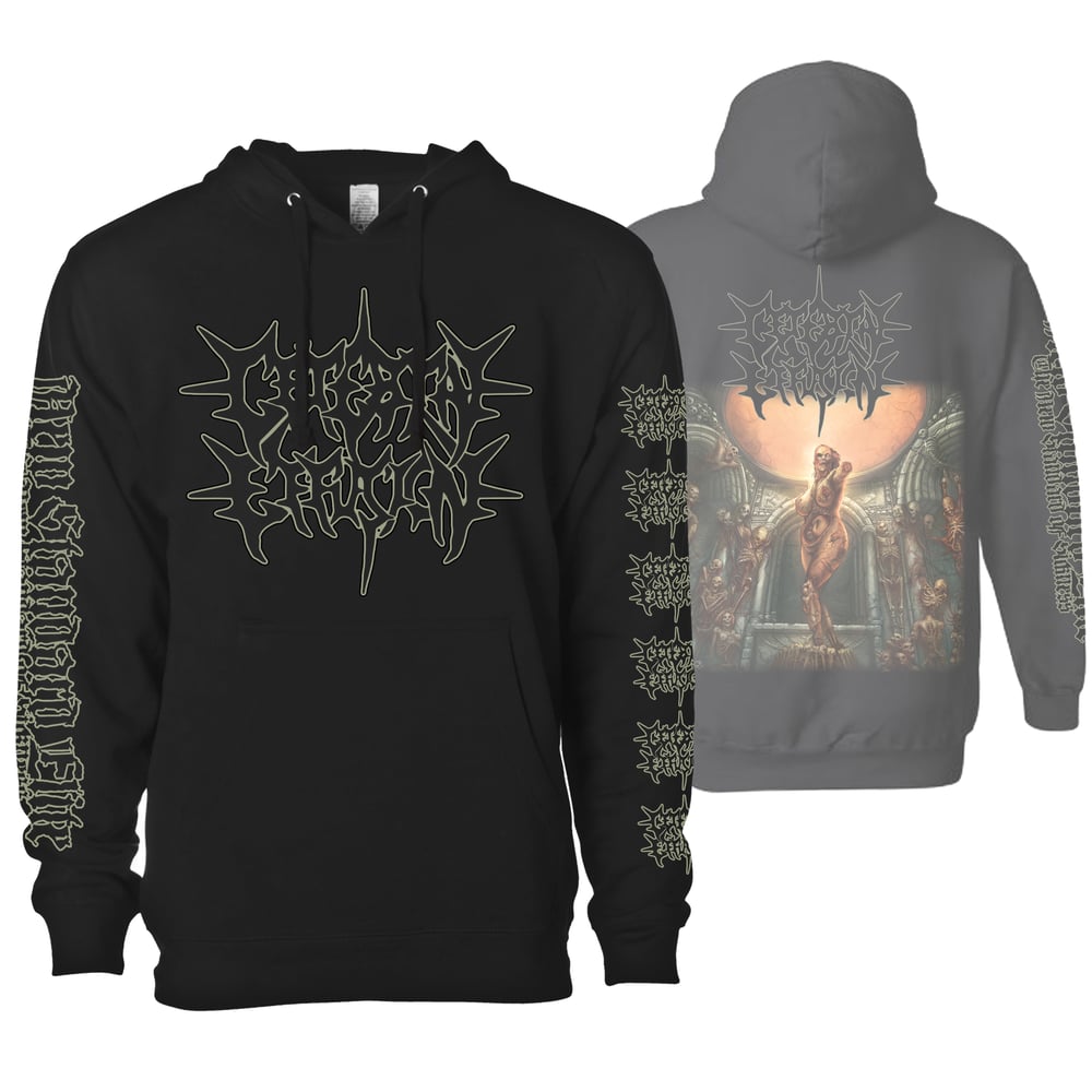 Image of CEREBRAL EFFUSION "IMPULSIVE PSYCHOPATHIC ACTS" HOODIE