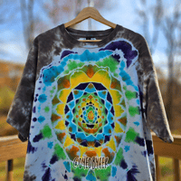 Image 8 of Tie Dye Mandala Pattern (XL) Adult T-shirt