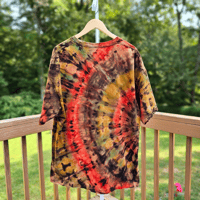 Image 4 of Ice Dyed SingleFanfold Pattern Adult (2XL) Unisex T-shirt