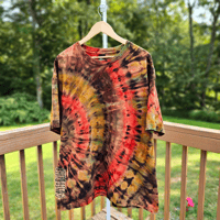 Image 3 of Ice Dyed SingleFanfold Pattern Adult (2XL) Unisex T-shirt