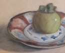 Image 5 of Nature morte au kaki sur une assiette japonaise